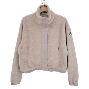 Vuori Light Taupe Teddy Jacket